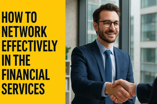 How to Network Effectively in the Financial Services Industry How to Network Effectively in the Financial Services Industry